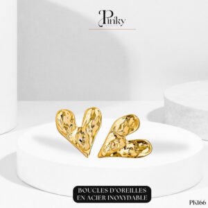 Boucles d’oreilles en Forme de Cœur  PK166