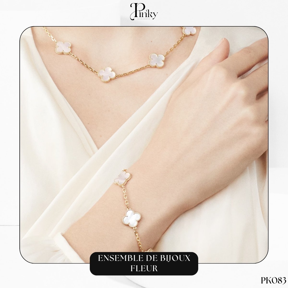 Ensemble De Bijoux Fleur PK083 – Image 3