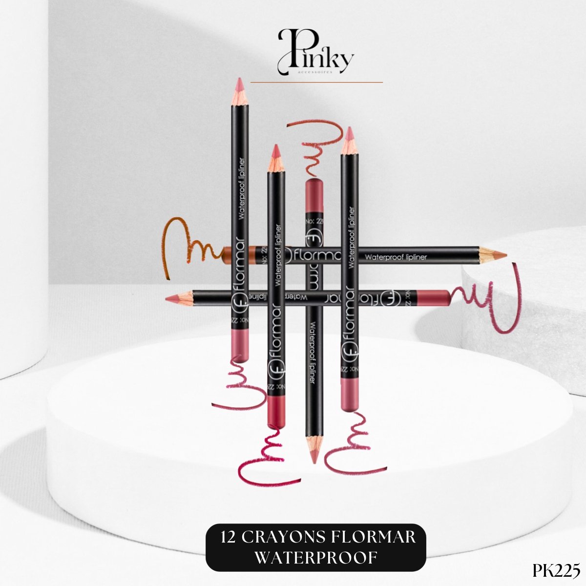 Flormar Crayons contour des lèvres 12 Couleurs PK225 – Image 4