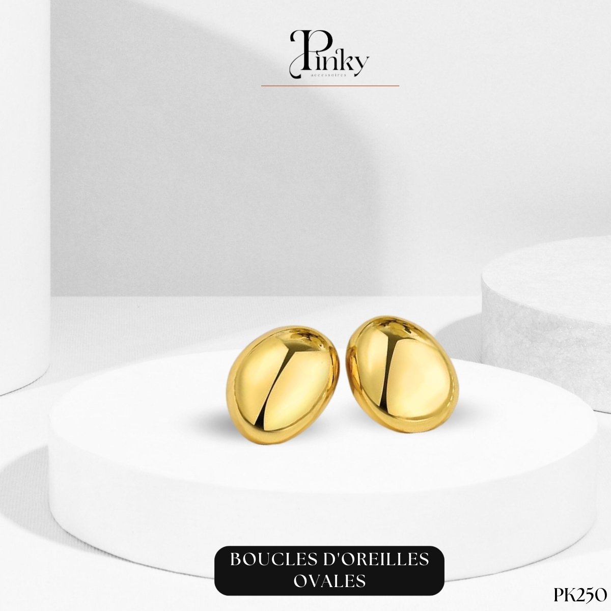 Boucles d’oreilles Ovales PK250 – Image 4