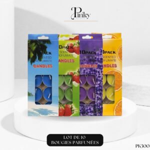 Lot de 10 bougies parfumées PK300