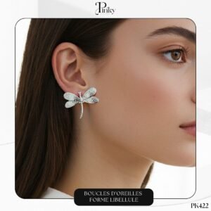 Boucles d'oreilles forme Libellule PK422
