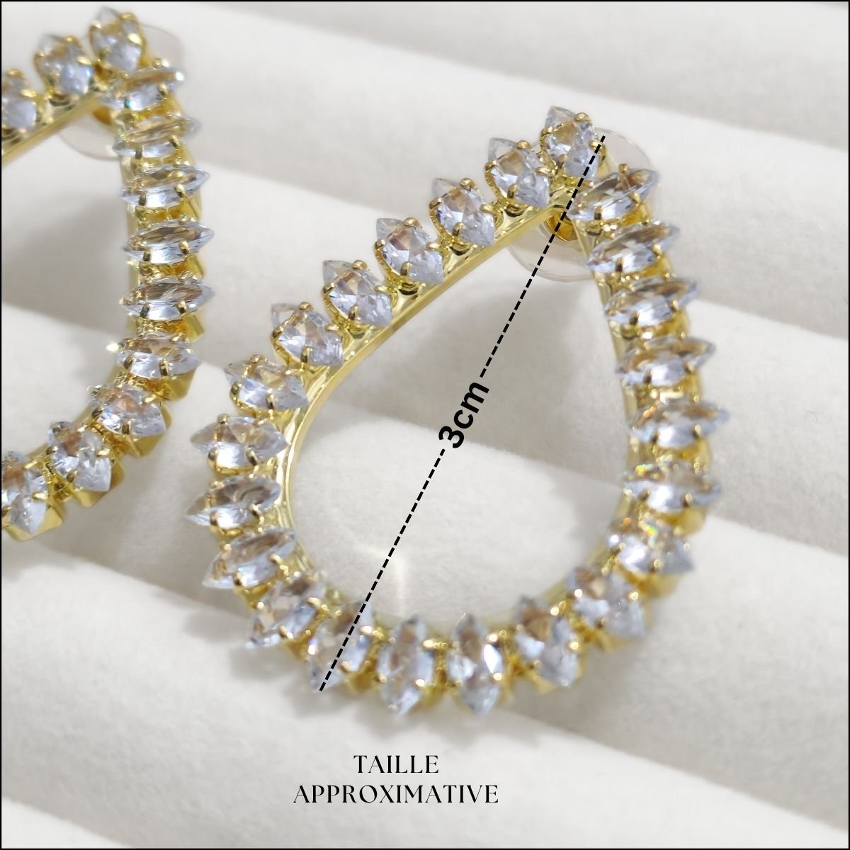 Boucle d'oreilles forme goute d'eau PK475 – Image 5