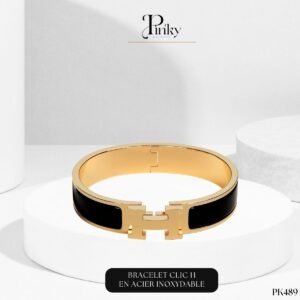 Bracelet clic H en acier inoxydable PK489