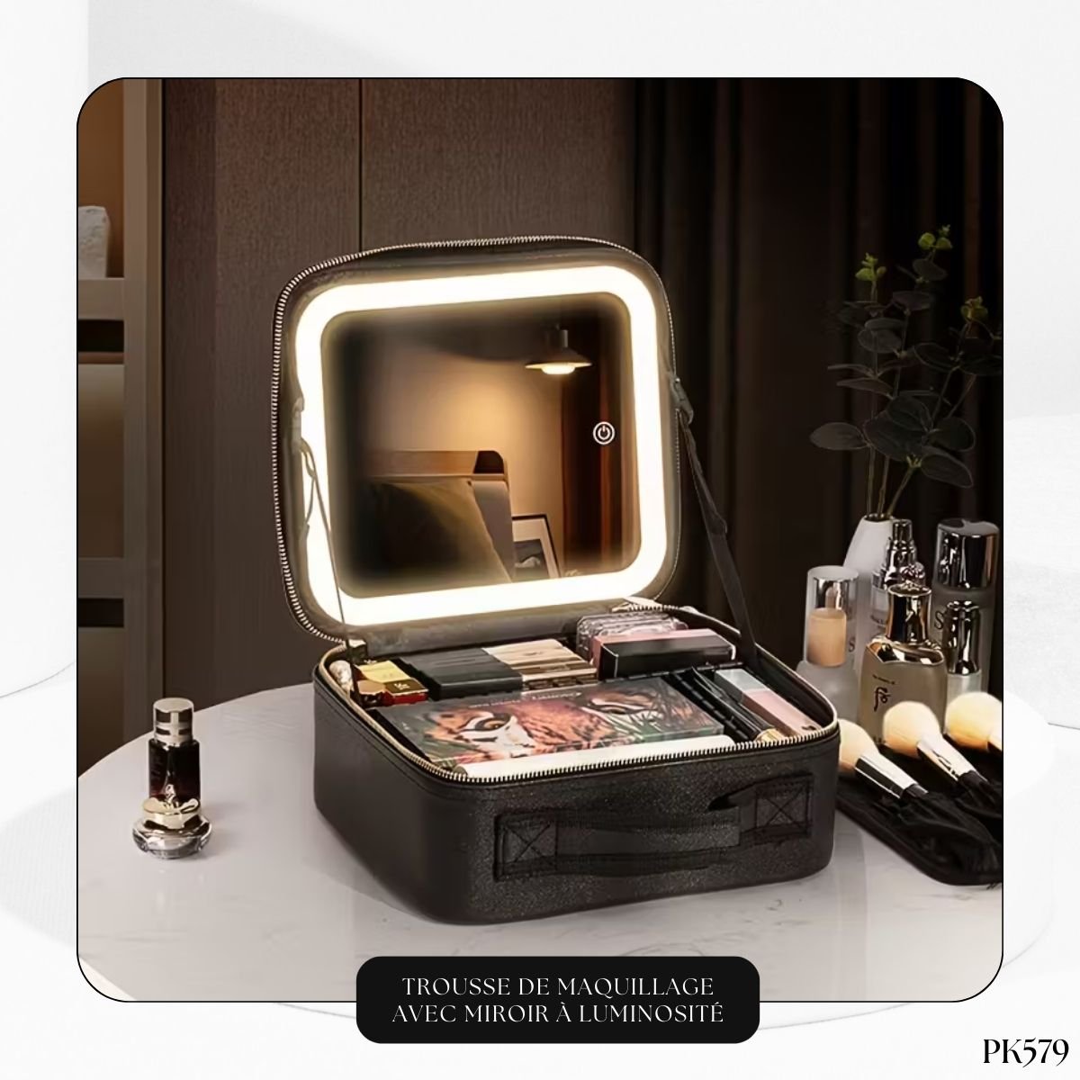 Trousse de Maquillage avec Miroir à Luminosité PK579 – Image 4