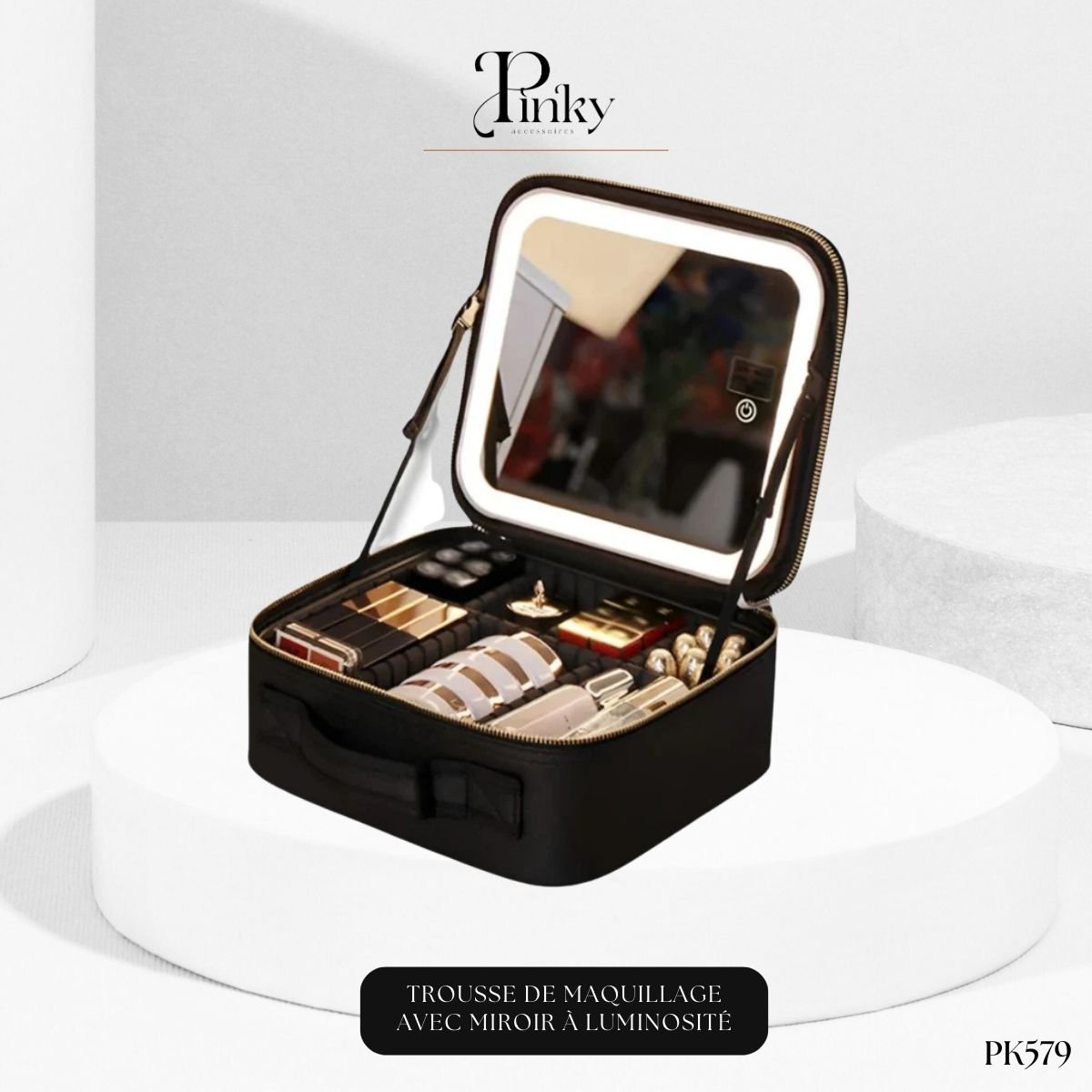 Trousse de Maquillage avec Miroir à Luminosité PK579