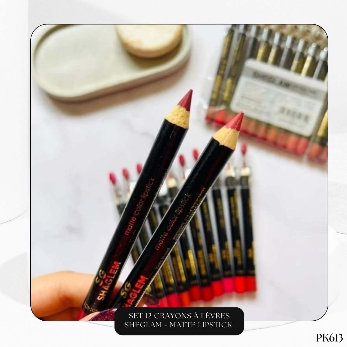 Set 12 Crayons à Lèvres SHEGLAM PK613 – Image 3