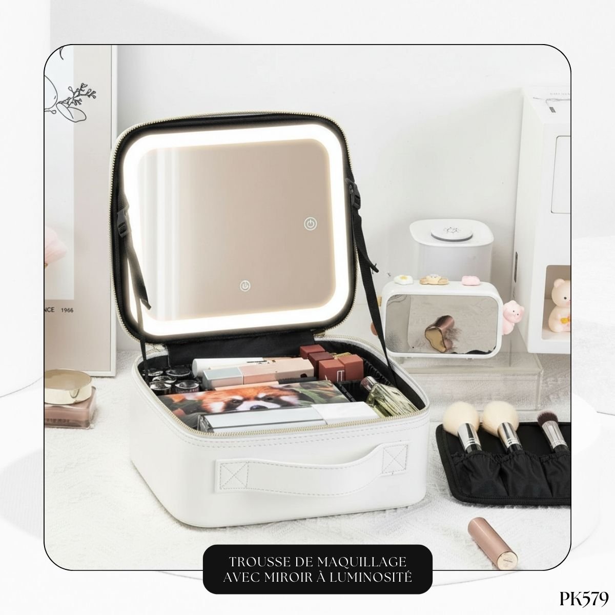 Trousse de Maquillage avec Miroir à Luminosité PK579 – Image 2