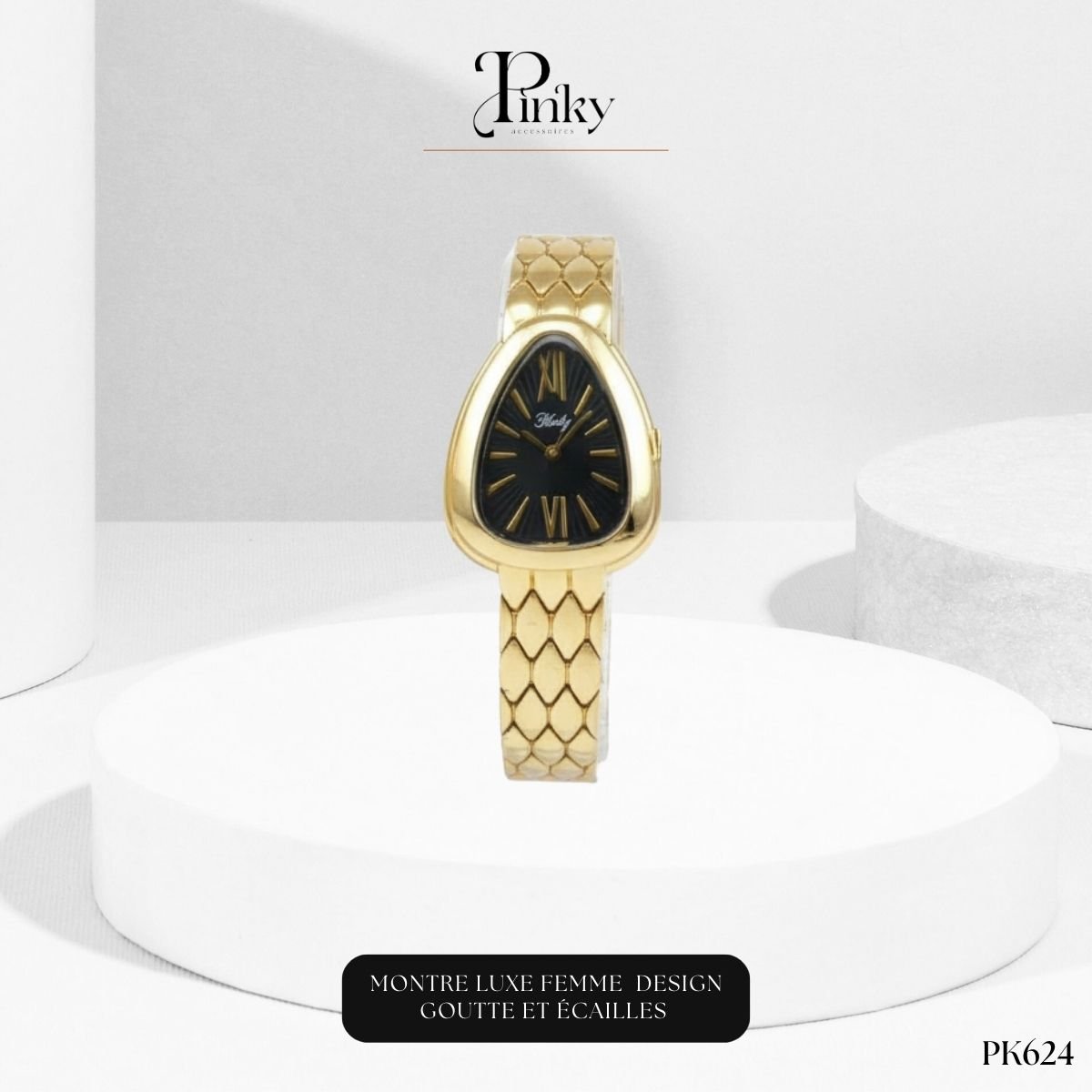 Montre Luxe Femme - Design Goutte et Écailles PK624 – Image 3