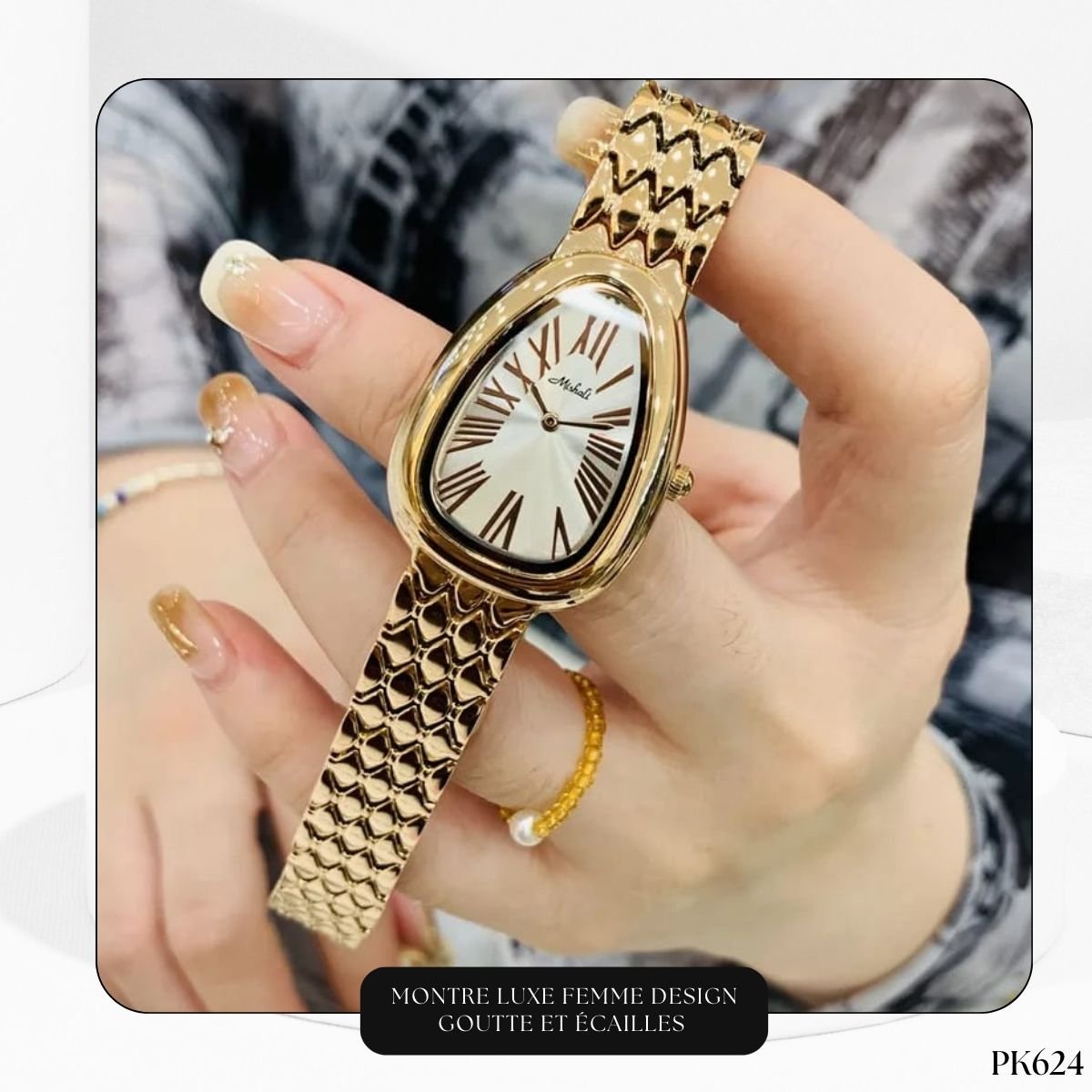Montre Luxe Femme - Design Goutte et Écailles PK624 – Image 5