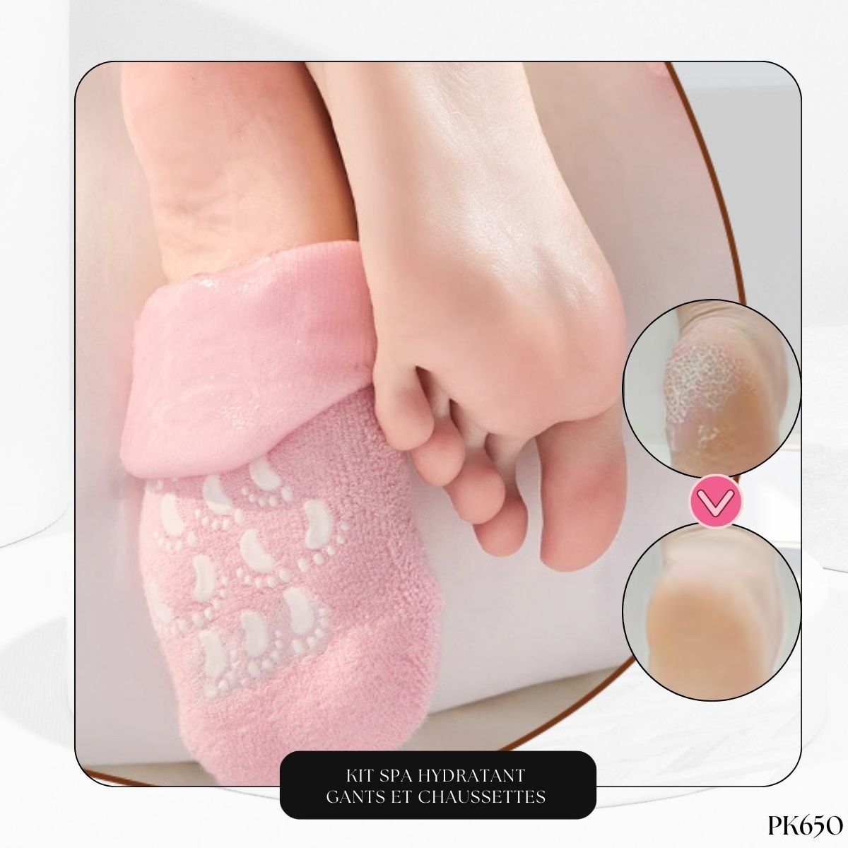 Kit Spa Hydratant Gants et Chaussettes PK650 – Image 2