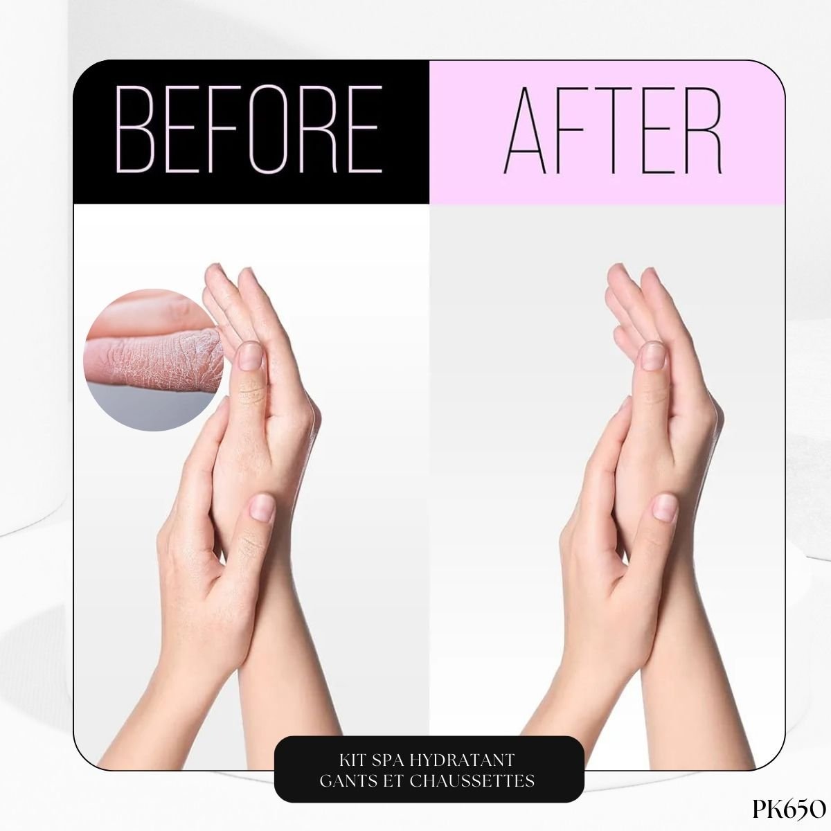 Kit Spa Hydratant Gants et Chaussettes PK650 – Image 3