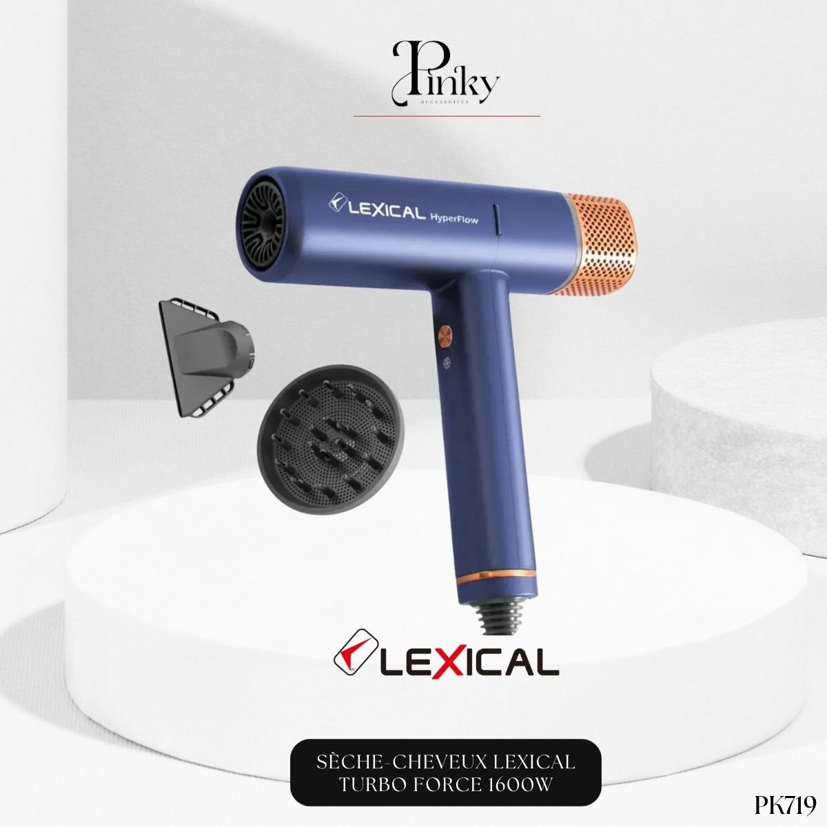 Sèche-cheveux Lexical Turbo Force 1600W PK719 – Image 3