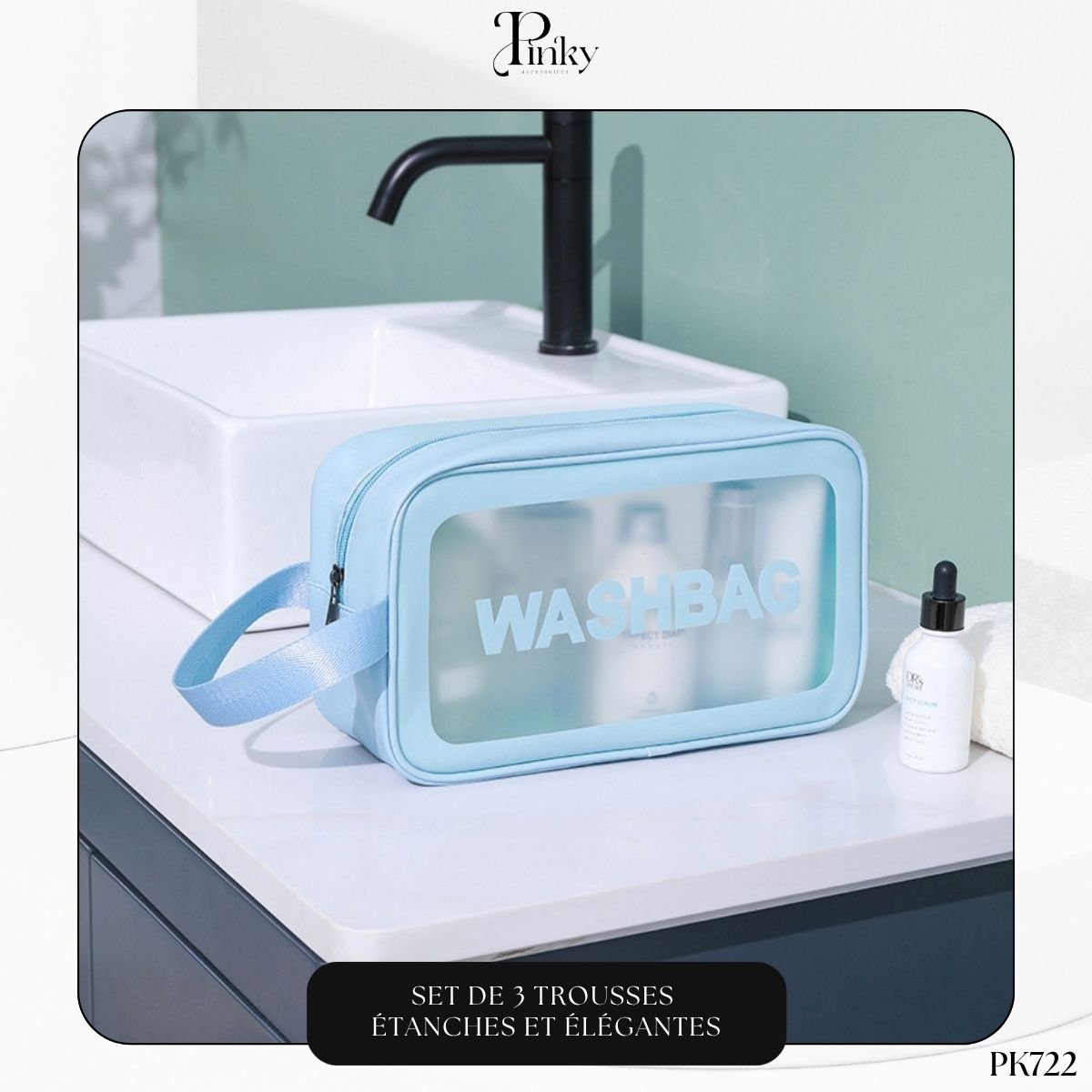 Set de 3 Trousses Étanches et Élégantes PK722 – Image 8