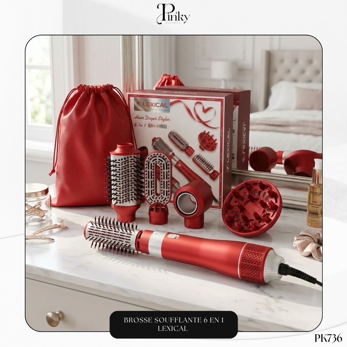 Brosse Soufflante 6 en 1 Lexical PK736