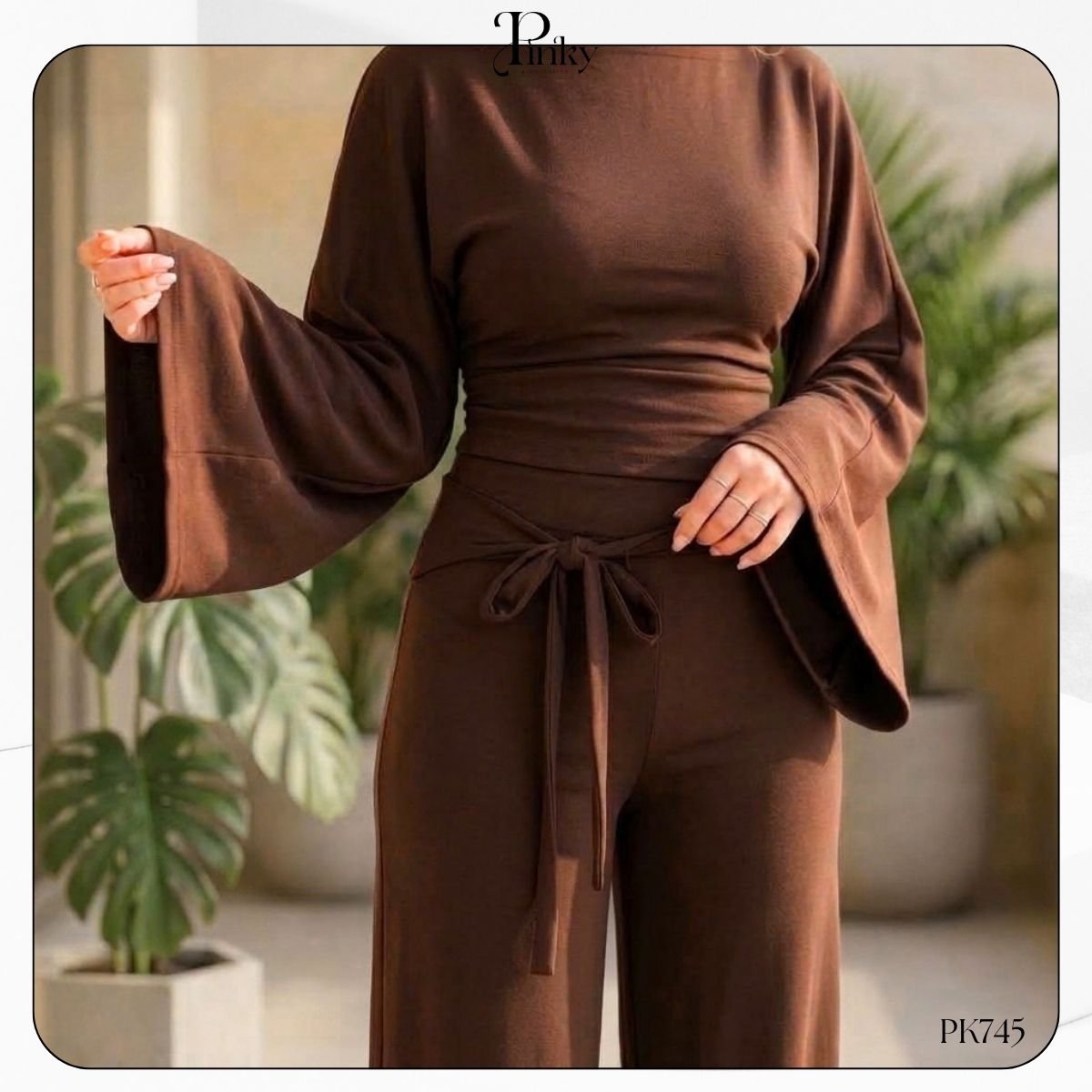 Ensemble Chic avec Ceinture à Nouer PK745 – Image 3