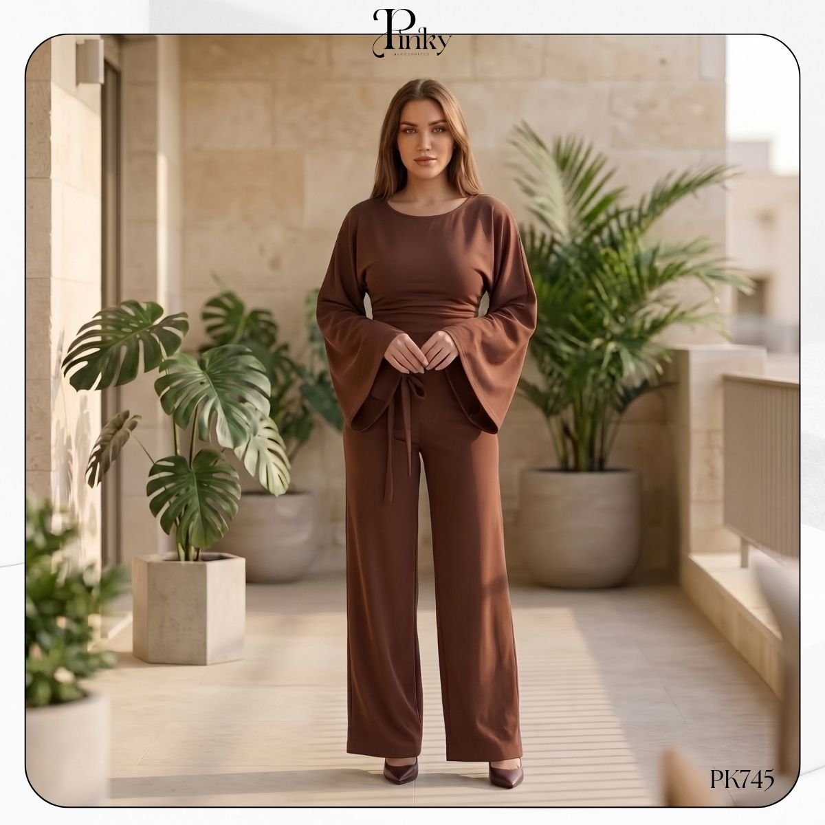 Ensemble Chic avec Ceinture à Nouer PK745 – Image 4