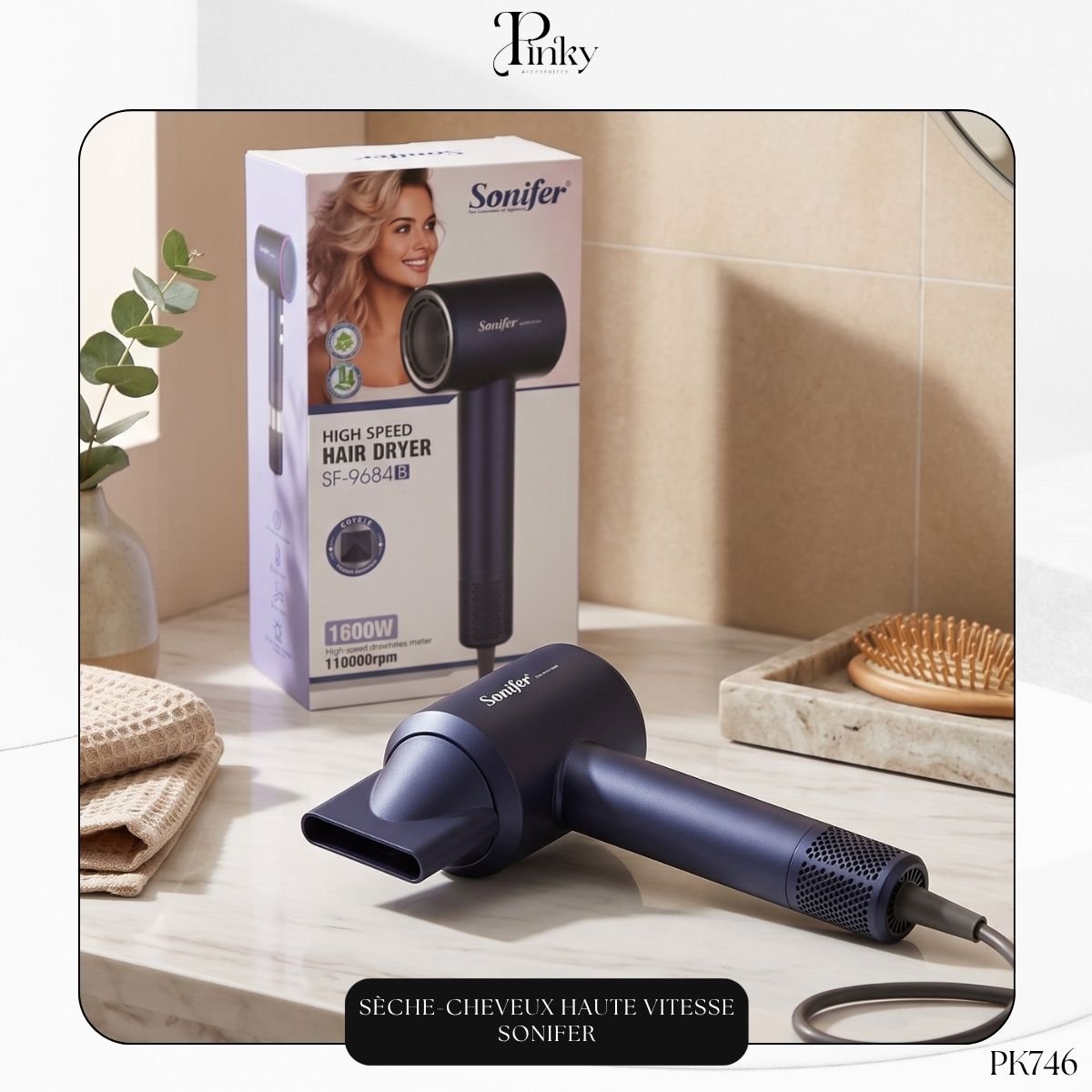Sèche-Cheveux Haute Vitesse Sonifer PK746