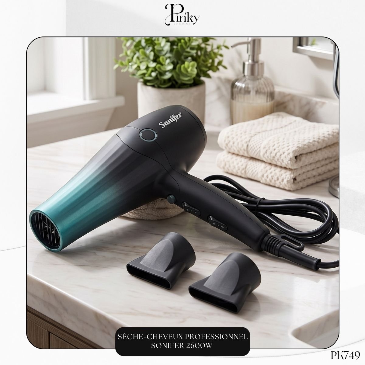 Sèche-Cheveux Professionnel Sonifer 2600W PK749 – Image 3