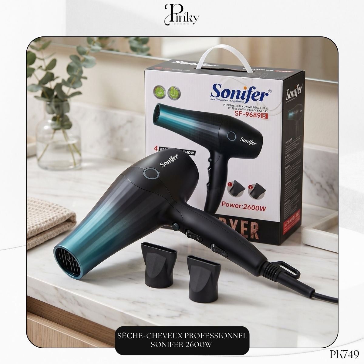 Sèche-Cheveux Professionnel Sonifer 2600W PK749
