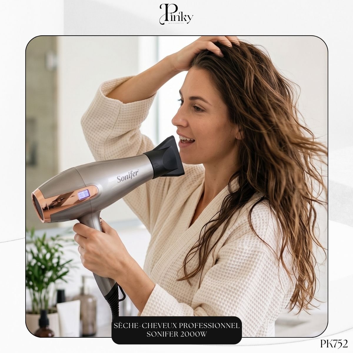 Sèche-Cheveux Professionnel Sonifer 2000W PK752 – Image 3